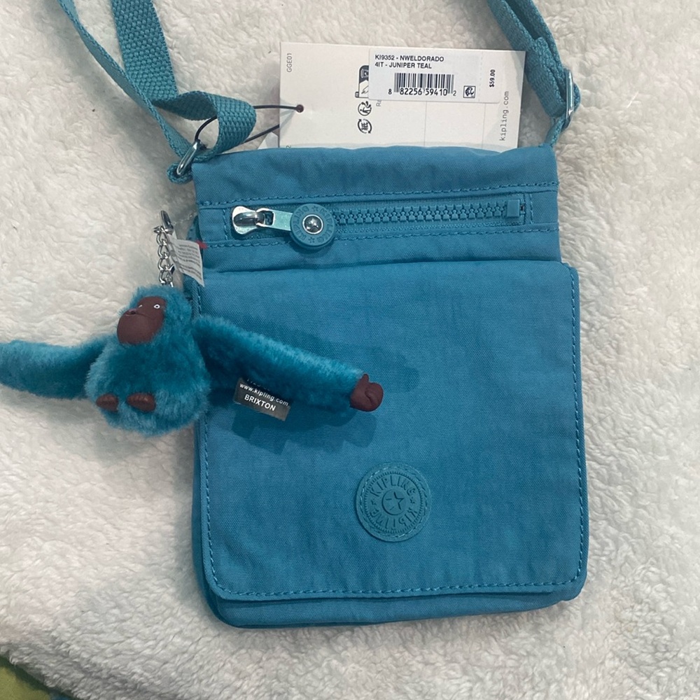 🆕💙Kipling El Dorado Crossbody, Juniper Teal